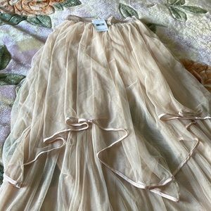 Free People tulle skirt, size 4, color: shell